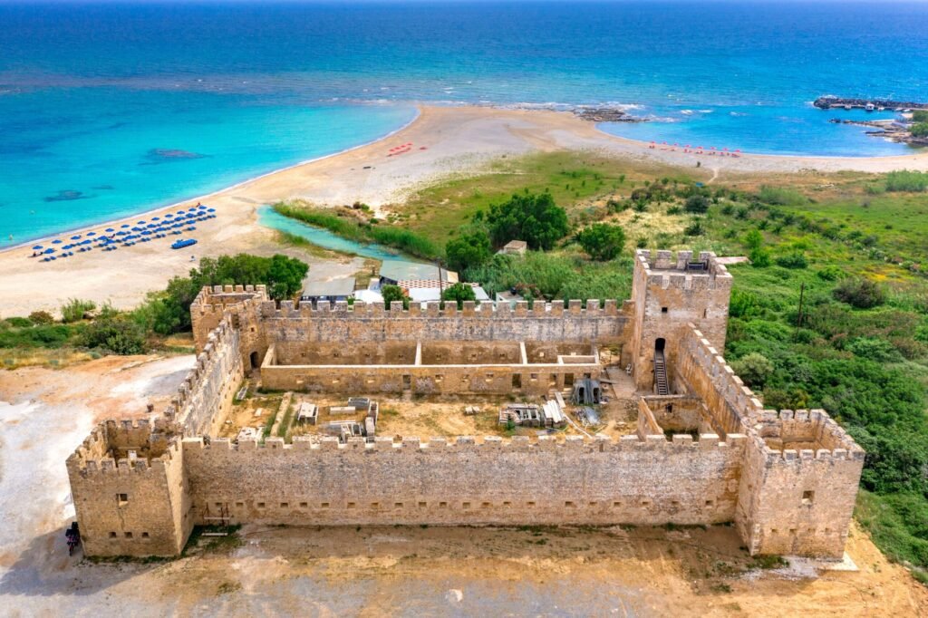Castle At Frangokastello Beach Crete Greece